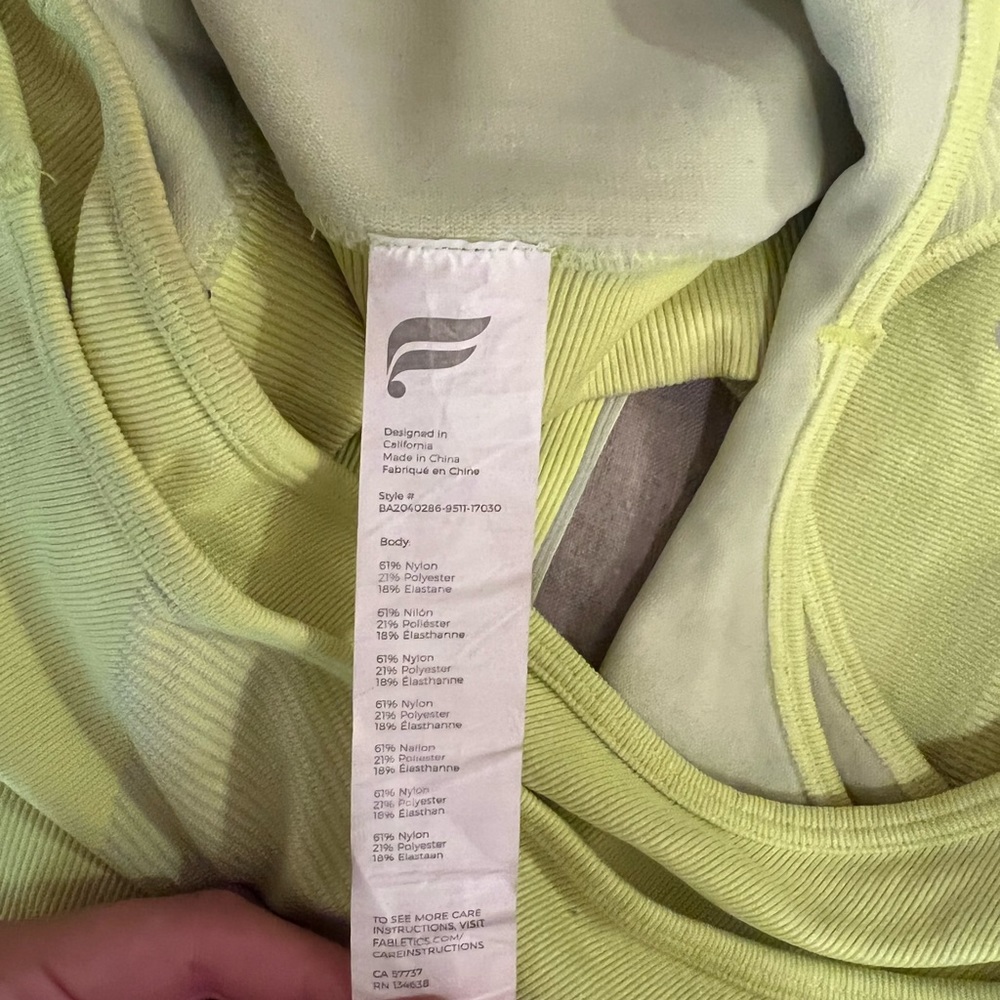 Fabletics Light Yellow Workout Set - image 7